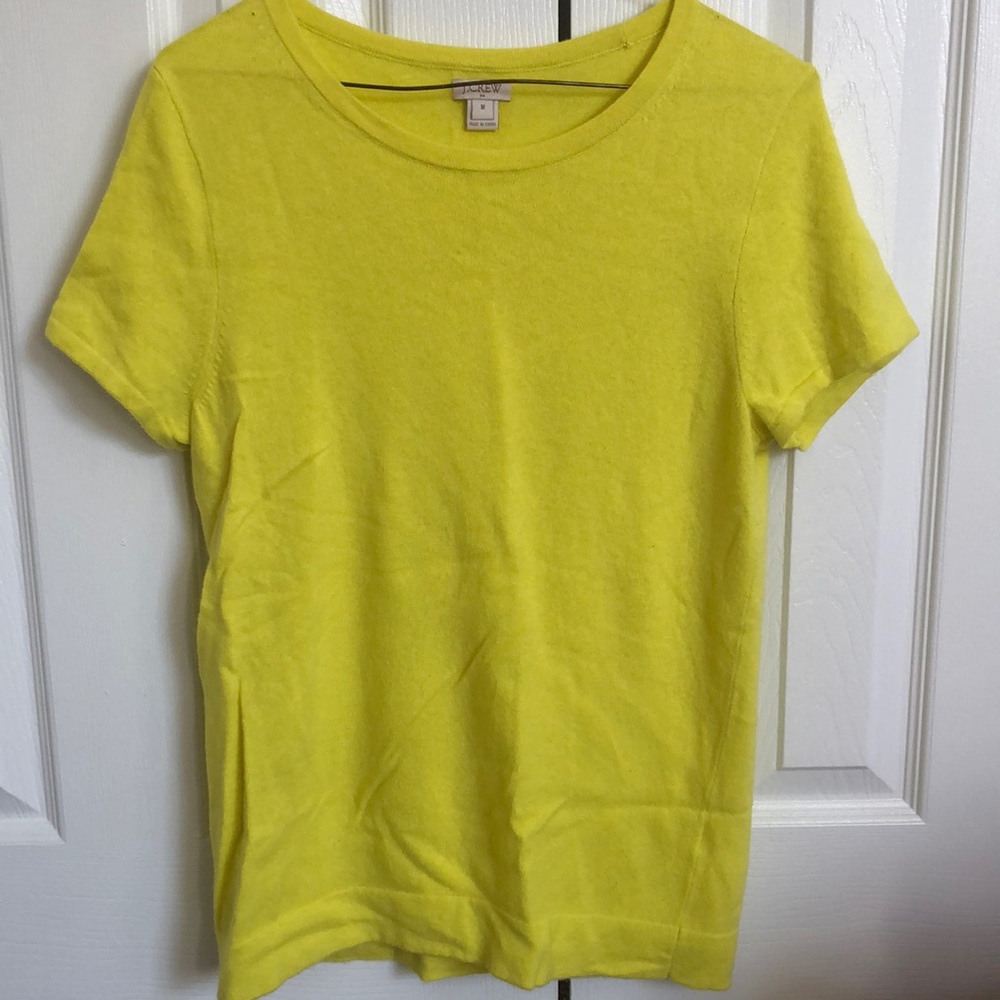 Jcrew yellow sweater shirt